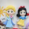 Gran accesorio de resina de princesa, hebilla de zapato, llavero, decoración creativa, pegatina para refrigerador, material de parche hecho a mano DIY