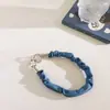 Correa de Muñeca de Seda Plegada de Gama Alta Estilo Nuevo Funda de Teléfono Lanyard Versión Corta Accesorio de Bolso de Moda Tendencia Ins