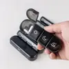 La Nueva Caja de Pastillas de Plástico Portátil de 4 Compartimentos Más Vendida de Amazon, Mini Caja de Pastillas Sellada para Viaje para Siete Días