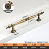 Maçaneta de Guarda-Roupa Bronze Francês Casual Maçaneta de Gaveta Armário Sapateira Porta Acessível Luxo Sólido Retrô Maçaneta de Armário