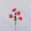 Flores de Loto Artificiales de Cuatro Cabezas para Decoración de Bodas, Arreglo de Arco de Flores de Seda, Materiales de Flores Falsas, Envío Transfronterizo Disponible