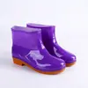 Botas de Chuva Fashionáveis Prontas para Uso, de Cano Curto, para Todas as Estações, para Roupas Externas Femininas, Adulto, à Prova d'Água, Cano Baixo, para Trabalho, Lavagem de Carros, Botas de Chuva Femininas