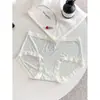 Pantaletas de mujer estilo coreano, dulces, de alta elasticidad, de cintura media, de seda antibacteriana con entrepierna extendida, ropa interior de mujer cómoda y transpirable de seda helada