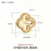 Pulsera Calada con Cuentas DIY Monturas en Blanco Chapado en Oro de 18K Cuentas Sueltas Accesorios Monturas para Colgantes de Piedra de Ámbar Cera de Abeja