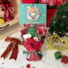 Regalo de Navidad Mini Ramo Producto Terminado Creativo Ramo de Muñeco de Santa Claus para Niños Nochebuena Regalo de Navidad