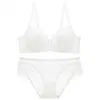 Lencería Sexy Transfronteriza para Mujer, Estilo Delgado, Minimiza el Busto Grande, Sujetador Transpirable, Push-Up, Encaje Cómodo, Conjunto de Sujetador Talla Plus