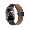 Adecuado para Applewatch110 Apple Watch con Correa de Cuero de Silicona Iwatch9 Hebilla Plegable Magnética Correa de Cuero