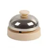 Campana de metal para responder, juguete para juegos de mesa, campana de servicio de pulsación manual, campana de palmada manual para entrenamiento y llamada de mascotas