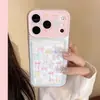Estuche porta tarjetas muy atractivo con lazo, adecuado para Apple 17pm, funda suave de cobertura total para iPhone 18, 16 transparente, 15 estilo coreano