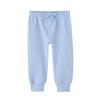 Pantalones para Bebé Cruzados en Stock Pantalones Largos de Algodón Puro Clase A para Niños Pantalones Largos Lisos 100% Algodón Clase A para Bebé