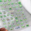 Pegatina de Calcomanía Estampada para Uñas de Rana Linda de Dibujos Animados Chica Rana de Ojos Grandes Pegatina para Uñas Portalápices DIY Pegatina para Cámara
