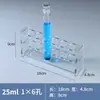 Rack para Tubos Colorimétricos de Vidrio 10ml 25ml 50ml 100ml Rack para Tubos de Ensayo 6 Agujeros 12 Agujeros 24 Agujeros 30 Agujeros Filas Únicas y Dobles