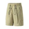 Shorts Masculinos Verão Fino Roupa Exterior Calças Casuais Soltas Retas Modernas Calças de Praia Secagem Rápida Costura Cordão Solto