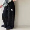 Pantalones casuales de otoño para niñas, nueva ropa de primavera y otoño para niños, pantalones deportivos de chándal con estrella de cinco puntas para niñas, holgados y versátiles, elegantes