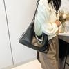 Estilo coreano Moda Estudante Classe Simples Bolsa Feminina 2024 Nova Bolsa de Ombro Casual Grande Capacidade Sacola de Passageiros