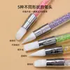Pluma de Silicona para Uñas Pegatina Pluma de Presión Pluma de Tallado Doble Cara Multifuncional Estampado Pintura Herramienta para Mezclar Gel Al por Mayor Portátil