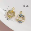 [Serie Oceánica] Colgante de Cola de Sirena Estrella de Amor Incrustada Colgante Hecho a Mano DIY Accesorios para Pulsera Collar
