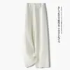 Pantalones Rectos de Pierna Ancha de Cintura Alta Personalizados para Mujer, Casual para el Trabajo, Otoño, Adelgazantes, con Caída, Sueltos