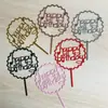 Direto da Fábrica acrílico feliz aniversário feliz feliz aniversário cartão de bolo plug-in mesa de sobremesas panificação