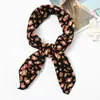 [Chifón de alta calidad] 70 cm Leopardo chic cuadrado pequeño coreano Dongdaemun sincronizado pañuelo de seda pequeño pañuelo versátil mujer