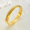 Nueva pulsera de acero de titanio para mujer, personalidad de línea, textura de alto sentido, pulsera chapada en oro de 18 quilates, temperamento de lujo ligero