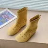 Botines Planos de Verano Transpirables Cortos con Agujeros Estilo Martin para Mujer 2026 Nuevo Estilo Botines Caquis Delgados Cortos para Mujer