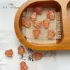 Série rosa contas de vidro tcheco doméstico sino de pássaro pena feito à mão folhas ouro pulseira diy acessórios de material