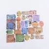 Paquete de Pegatinas de Papel Japonés Momo Serie Fragmento de Tiempo Diario Literario Retro Material para DIY Pegatinas Decorativas 40 Piezas 6 Diseños