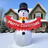 Creación original de fábrica: Modelo de muñeco de nieve inflable, decoración inflable de jardín navideño, muñeco de nieve navideño hecho a medida