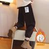 Pantalones de terciopelo para niños, moda de otoño e invierno, ropa infantil nueva, pantalones deportivos de invierno para niños, pantalones deportivos grandes para niños, pantalones casuales para niños
