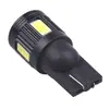 Fabricante de lámpara led para coche T10 5630 6SMD luz de posición W5W luz de lectura 5730 luz de matrícula carcasa negra