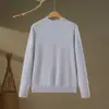 Suéter de Cachemir 100% Transfronterizo para Mujer, Jersey de Cuello Alto Medio, Prendas de Punto Listas para Usar, Top de Punto Simple de Color Sólido