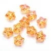 Colgante de cristal de vidrio brillante de colores con forma de estrella de mar de cinco puntas de 18 mm, accesorios para joyería DIY, accesorios para pendientes y collares