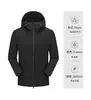 Chaqueta Softshell Suave con Capucha de una Sola Capa con Tejido Elástico Impermeable Termosellado para Uniformes Bancarios, de Valores y de Agencias Gubernamentales