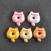 Accesorios de Joyería de Resina de Gato de Dibujos Animados Brillantes Donut Pegamento de Crema DIY Funda de Teléfono Pasador Pinza Material Musical