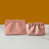 Bolso Plegado de Nuevo Estilo con Banda Elástica, Bolsa de Almacenamiento Portátil para Viajes para Mujeres, Mini Bolso para Lápiz Labial y Maquillaje de PU