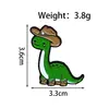 Serie de Dragones de Dibujos Animados Set Combinado de Broches Metálicos Accesorios de Insignias Creativas con Forma de Dinosaurio Accesorios para Ropa Infantil