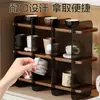 Estante de Almacenamiento para Tazas Acrílico Soporte de Escritorio para Tazas Mesa de Comedor Encimera Lujo de Alta Gama Accesible Estante de Exhibición para Tazas de Agua Juego de Té