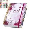 Agenda en espiral 2027 en inglés, un artículo popular en Temu, exclusivamente para ventas transfronterizas, libro de planificación de tiempo de cuaderno A5