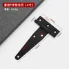 Bisagra en T para Puertas de Madera, Cercas, Bisagra en T Gruesa y Extendida de Alta Resistencia para Puertas de Granero, Bisagra Negra Triangular en T