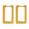 Pendientes Rectangulares Geométricos Acero Inoxidable Chapado en Oro de 18K Pendientes Elegantes Simples con Estilo Fabricantes de Pendientes Venta al Por Mayor