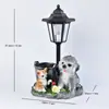 Vaso de Flor de Resina Multifuncional Transfronteiriço Estátua de Ouriço Alimentada por Energia Solar Ornamento para Pátio Jardim Villa Corredor Decoração Luz Noturna