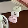 Chaveiro Vintage Estilo Japonês Pingente de Boneca de Pelúcia Fofa Charme Feminino Acessório para Bolsa de Estudante