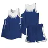 Chaleco Deportivo Transpirable de Secado Rápido Estilo Americano para Adultos Camiseta con Estampado Uniforme de Equipo de Competición para Estudiantes Universitarios Conjunto de Uniforme de Baloncesto Compra Grupal