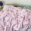 Fábrica de Origem 2025 Novo Pijama Doce de Verão Algodão Nuvem Estampado Desenho Animado Roupas de Casa Conjunto de Duas Peças