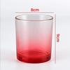 Vaso esmerilado para aromaterapia, vaso para vela, DIY, vaso de vidrio bronceado, frasco de vidrio de color, botella de vela transparente al por mayor