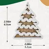 Adorno Navideño de Madera Tallada Nórdica Copo de Nieve Papá Noel Árbol de Navidad Adorno DIY Decoración de Ventana para el Hogar