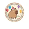 Nuevo Tema de Capibara Fiesta de Niño Platos de Papel Desechables Vasos de Papel Servilletas Manteles Banderines Set de Decoraciones