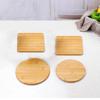 Chip de Madera de Bambú Estilo Japonés Alfombrilla Aislante Térmico Posavasos Posavasos para Taza de Madera Alfombrilla para Olla con Forma de Arena Alfombrilla para Olla con Forma de Madera Maciza Bricolaje Hecho a Mano Chip de Madera
