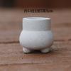 Suculenta Vaso Polegar Controle de Forma Cerâmica Fosca Simples Retrô Cerâmica Pequeno Vaso de Flores Extra Pequeno Mini Vaso 9.9 Atacado